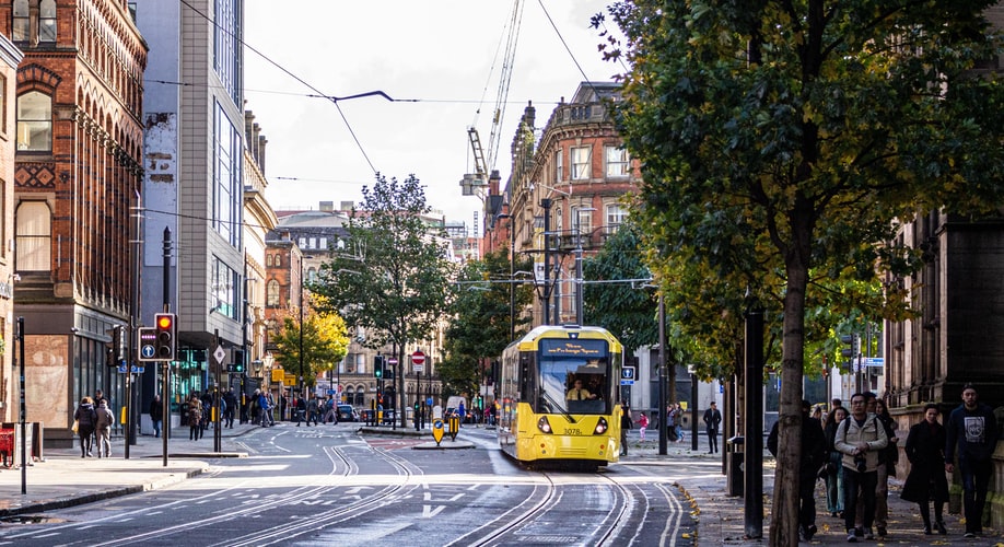 Tram a Manchester