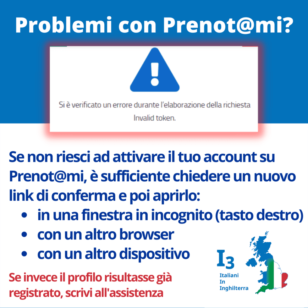 Bug di Prenotami Invalid Token