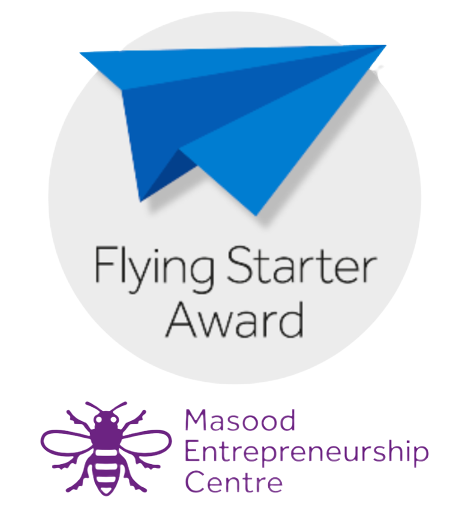 We received a Flying Starter Award from the Masood Entrepreneurship Centre, the focal point for enterprise and entrepreneurship at The University of Manchester. These awards are aimed at helping entrepreneurs to explore and validate early-stage start-up business ideas.