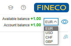 Conto multivaluta di Fineco